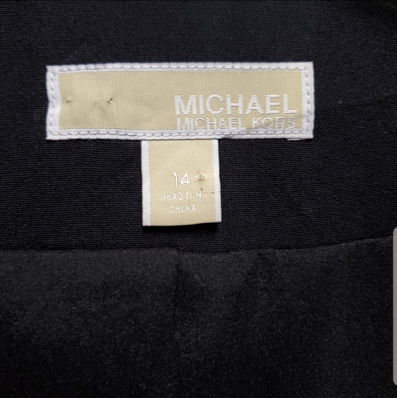 Michael Kors Women's Black Zip Open Blazer Size 14 - Picture 6 of 6